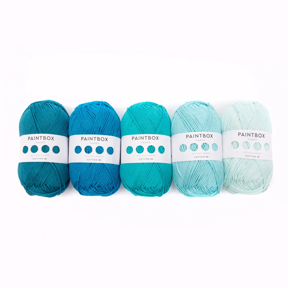 Paintbox Yarns Cotton DK Garn 5x50g Ombré-Set Verlauf
