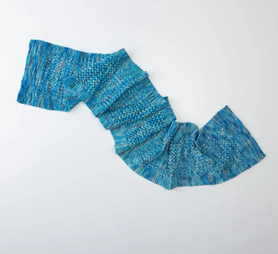 Madelinetosh Snowmelt Scarf Anleitung PDF DK Lace