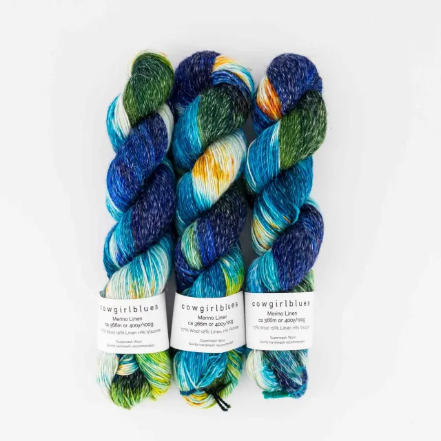 Cowgirlblues Merino Linen Wolle Tracy Chapman handgefärbt