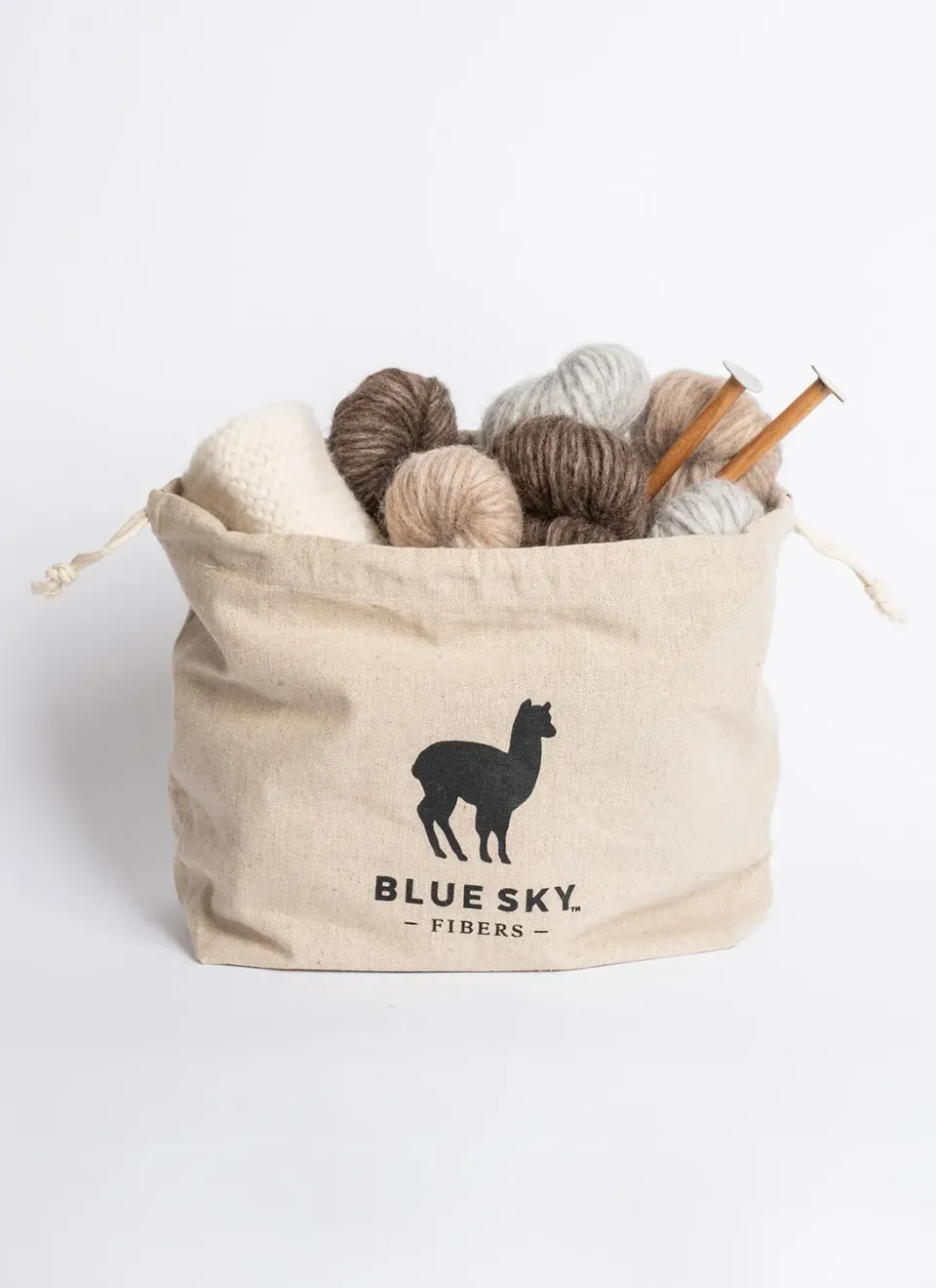 Blue Sky Fibers Medium Drawstring Project Bag Projekttasche