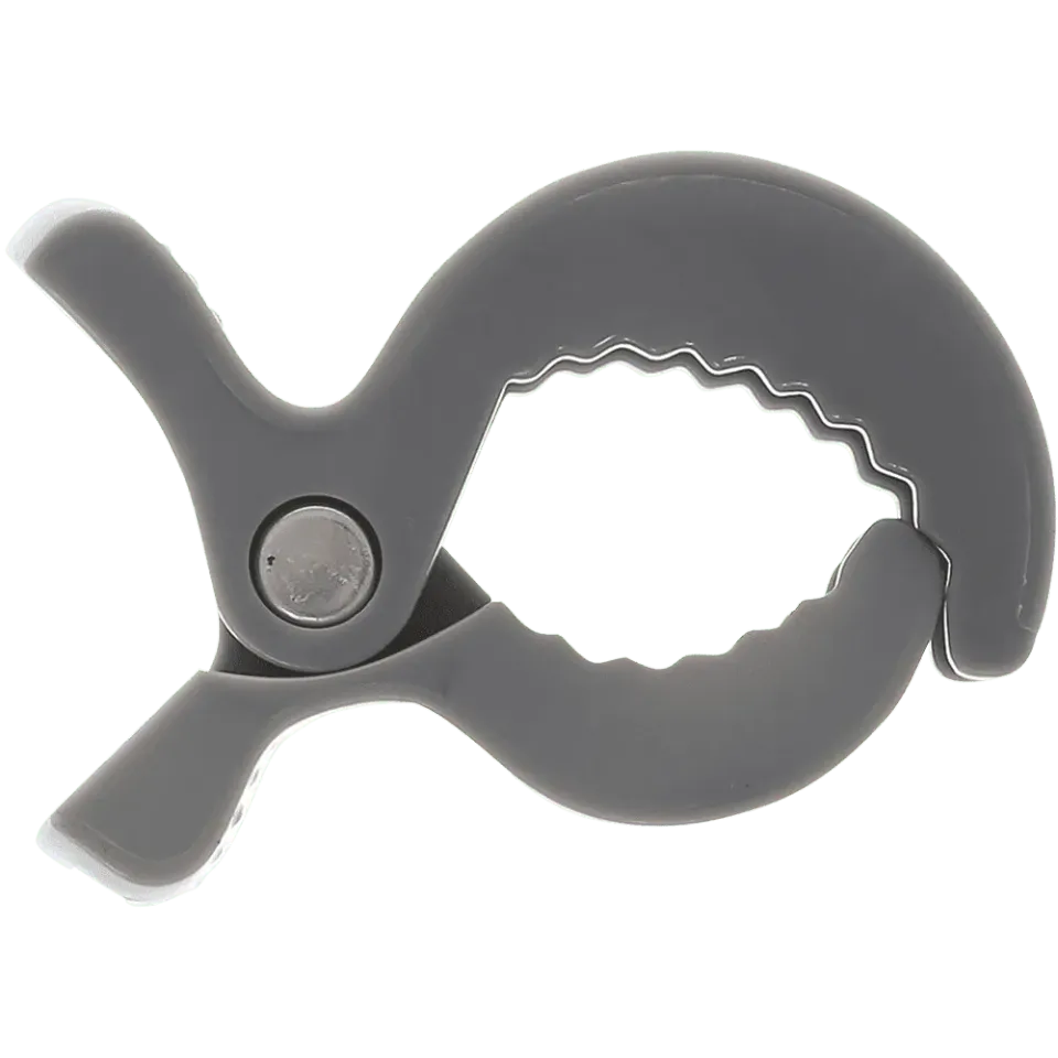 Go Handmade Fish Clip Schnullerclip Grau ABS