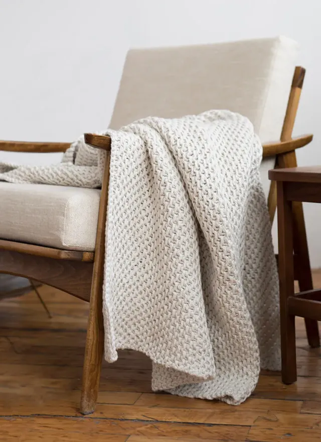 Blue Sky Fibers Classic Series LaGrand Throw Strickanleitung Decke