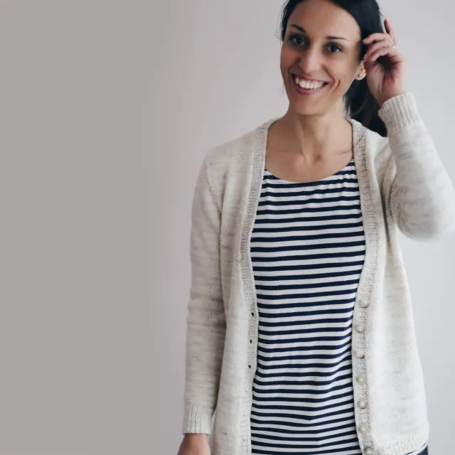 Madelinetosh Milkshake Cardigan Strickanleitung PDF Top-down