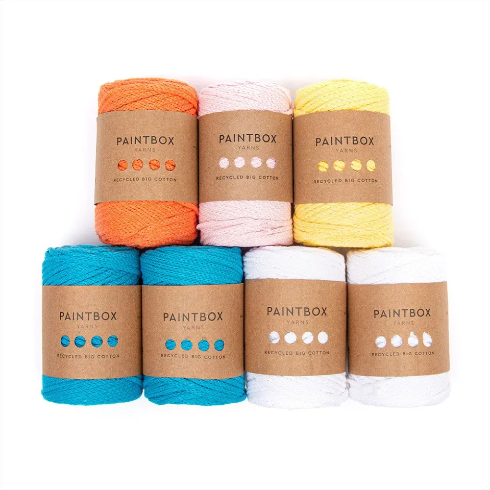 Paintbox Yarns Recycled Big Cotton Garn 7x250g Badematte