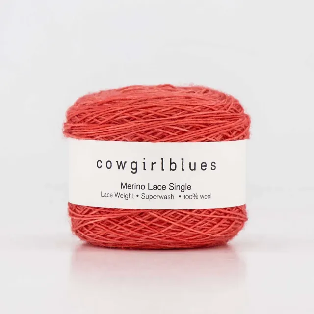 Cowgirlblues Merino Lace Ruby Grapefruit Wolle