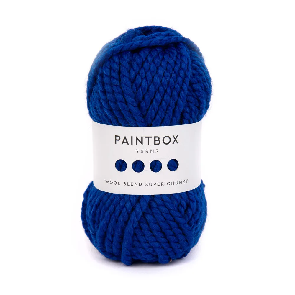Paintbox Yarns Wool Blend Super Chunky Wolle Pearl White wollig