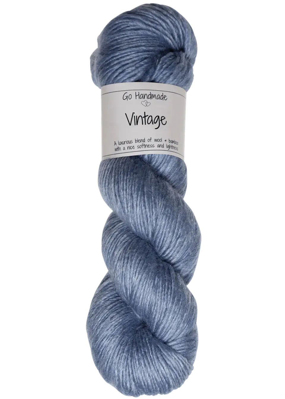 Go Handmade Vintage Hank Wolle 100g 70% Wolle Bambus