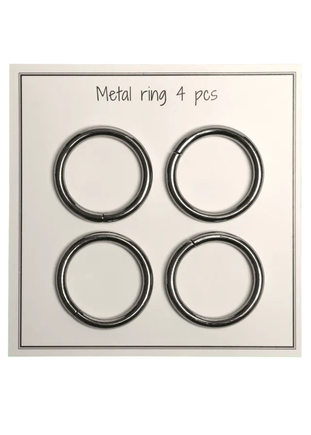 Go Handmade O-Ring D28 mm Taschenring 4 Stück Metall