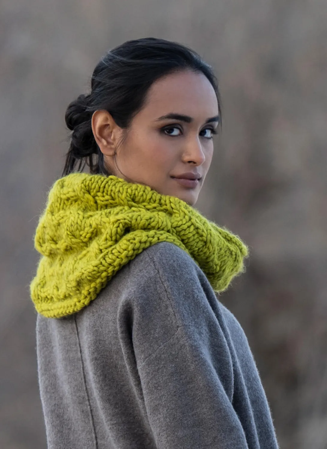 Blue Sky Fibers Truckee Cowl 202404 Strickanleitung Zopf