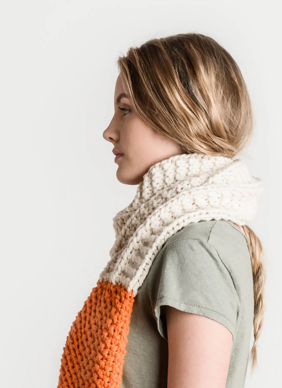 Blue Sky Fibers Classic McKinley Scarf Strickanleitung waschbar