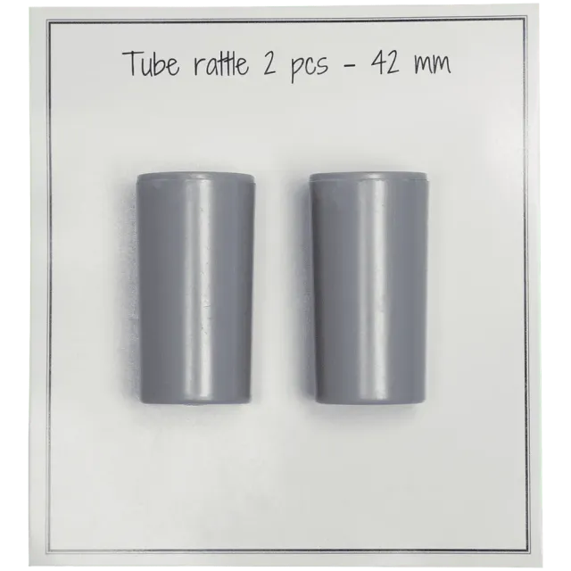 Go Handmade Rasselbox Grau 42mm Tube 2 Stk Einsatz