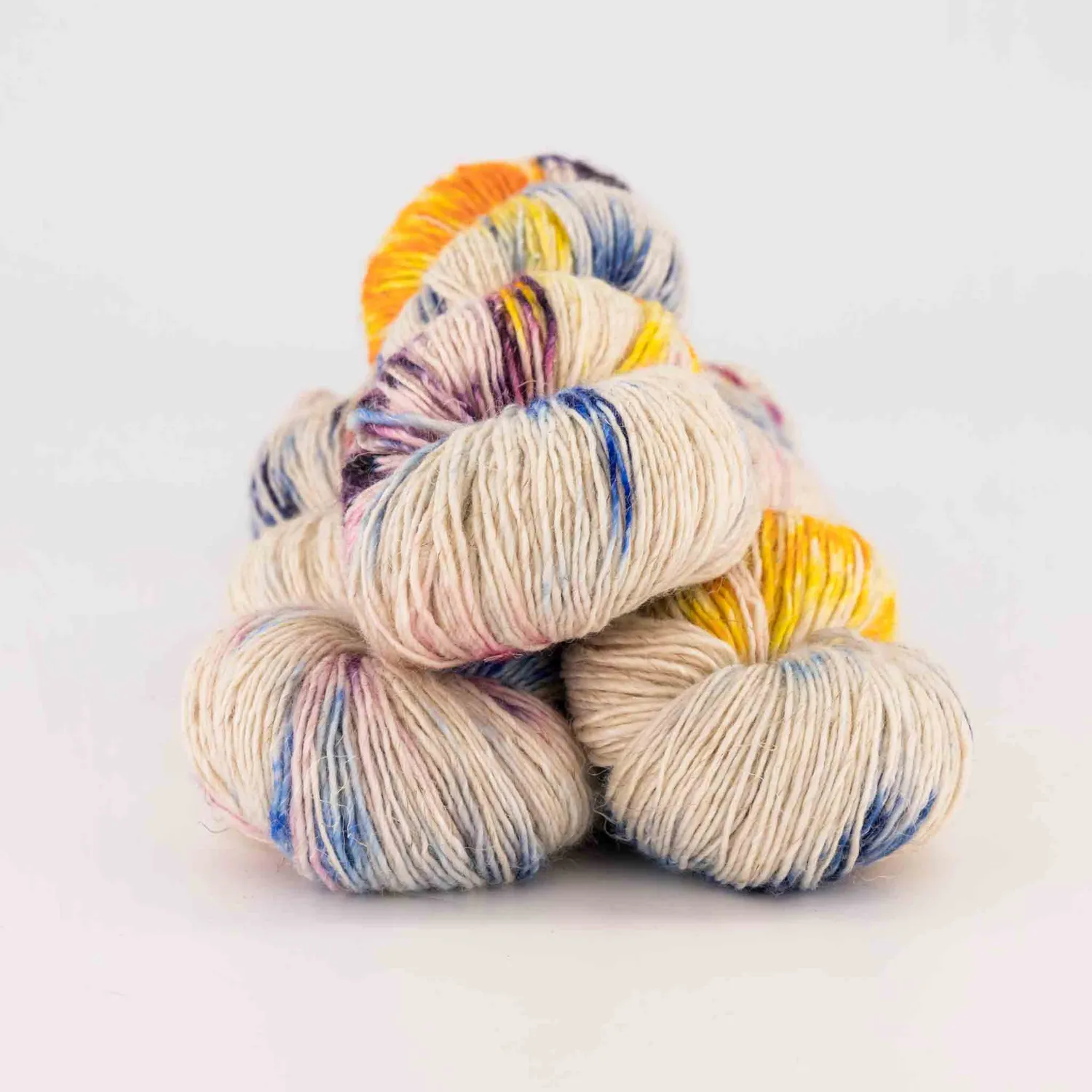 Cowgirlblues Merino Linen Carly Simon Wolle blau-gold