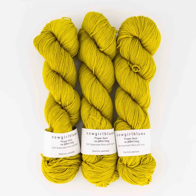 Cowgirlblues Proper Sock Karoo Gold Sockenwolle handgefärbt