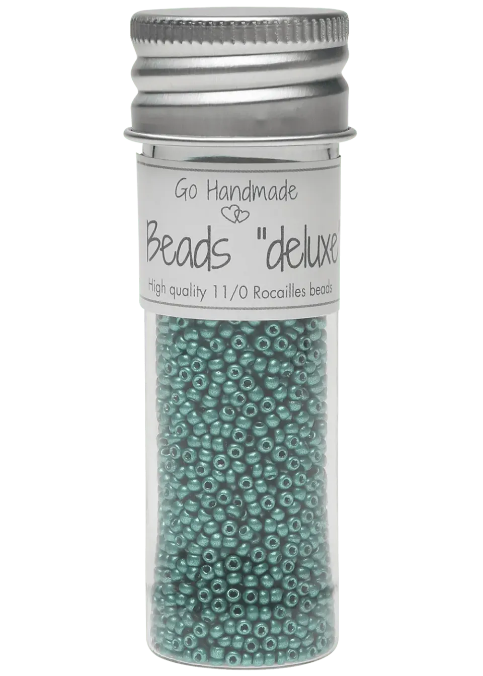 Go Handmade Glasperlen Metallic Smaragdgrün 30g 2,2mm