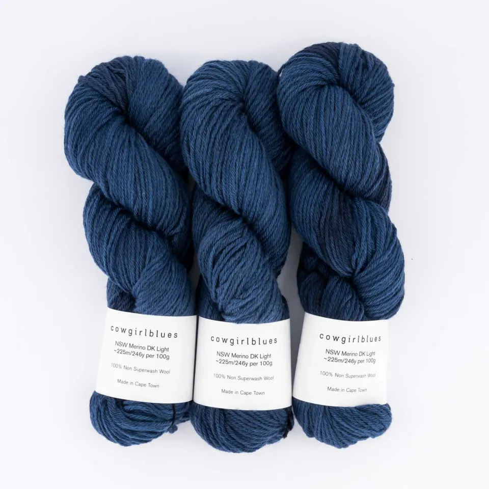 Cowgirlblues NSW Merino DK Indigo Wolle 100g filzbar
