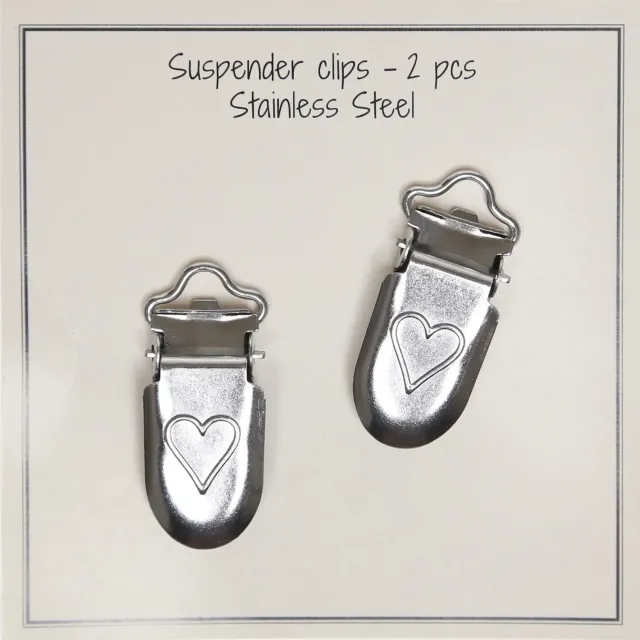 Go Handmade Metall Schnullerclips 2 Stück Seleclips