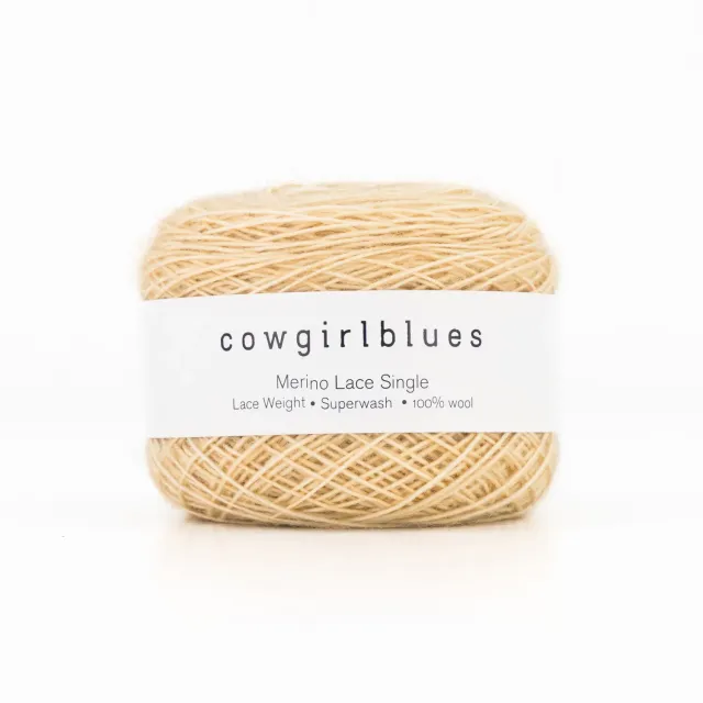 Cowgirlblues Merino Lace Lacegarn Champagne zart