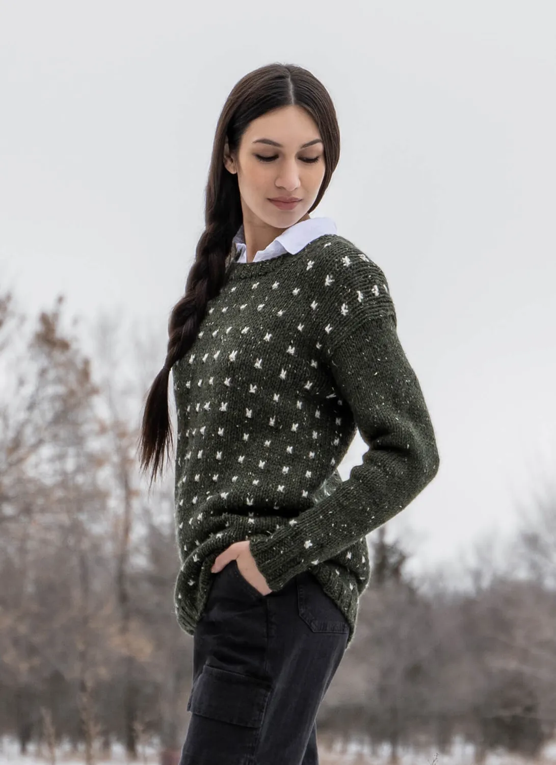 Blue Sky Fibers Duvall Pullover 202356 Strickanleitung