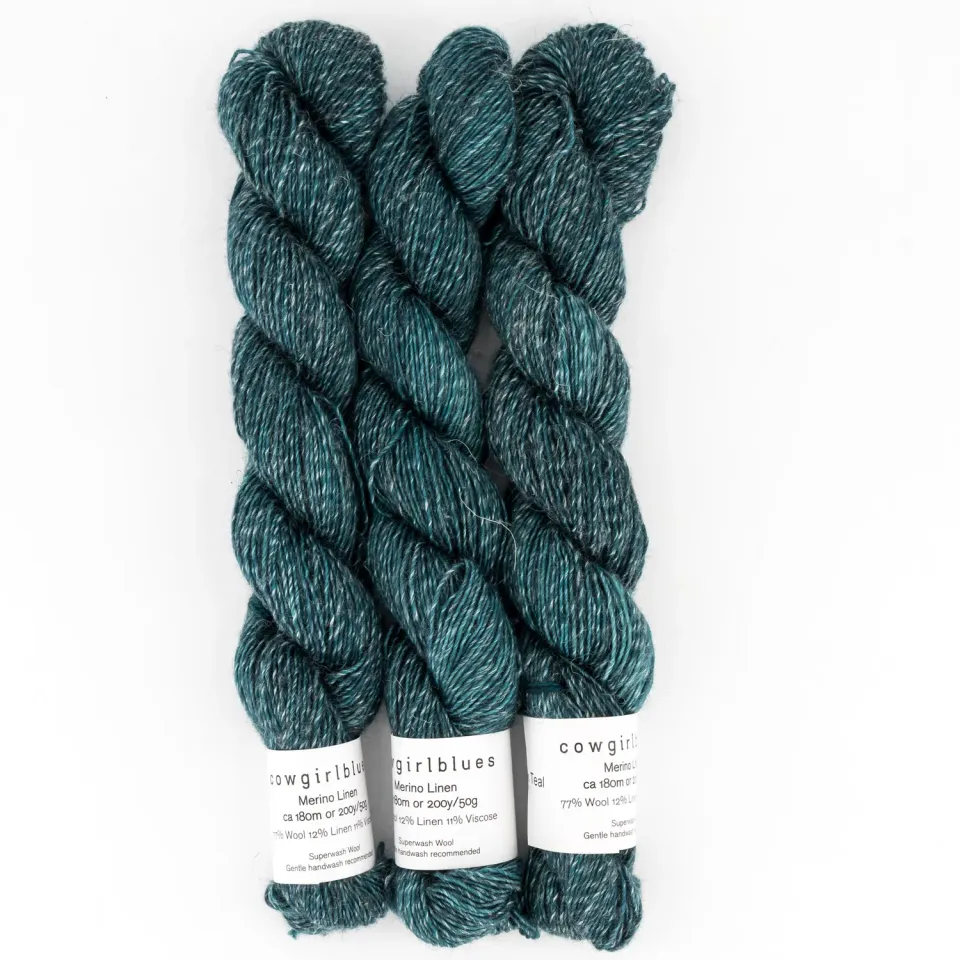 Cowgirlblues Merino Linen High Tide Garn 50g meliert