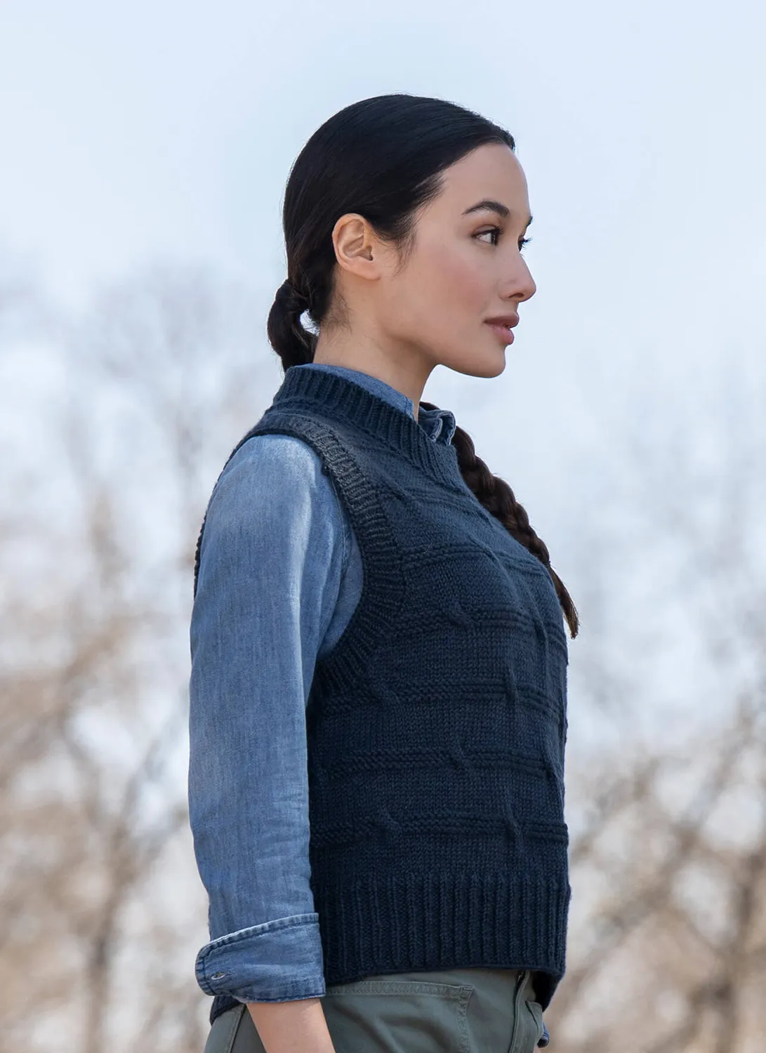 Blue Sky Fibers Classic Series Ulappa Weste Strickanleitung Extra