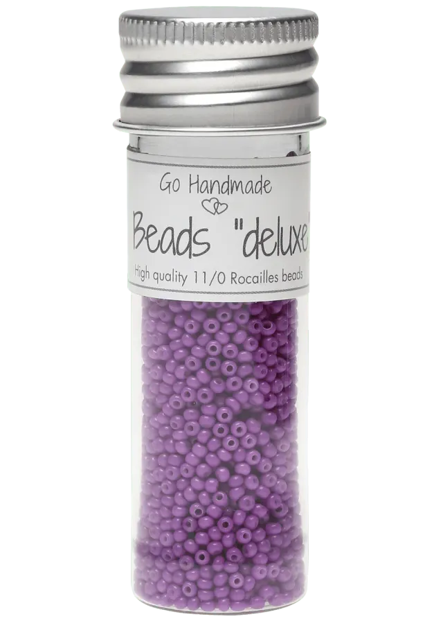 Go Handmade Glass Beads Glasperlen Lila 2,1mm 30g