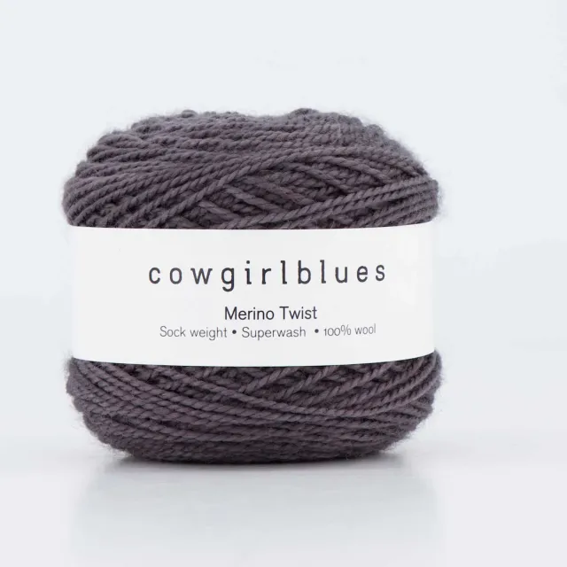 Cowgirlblues Merino Twist Charcoal Strickgarn 50g