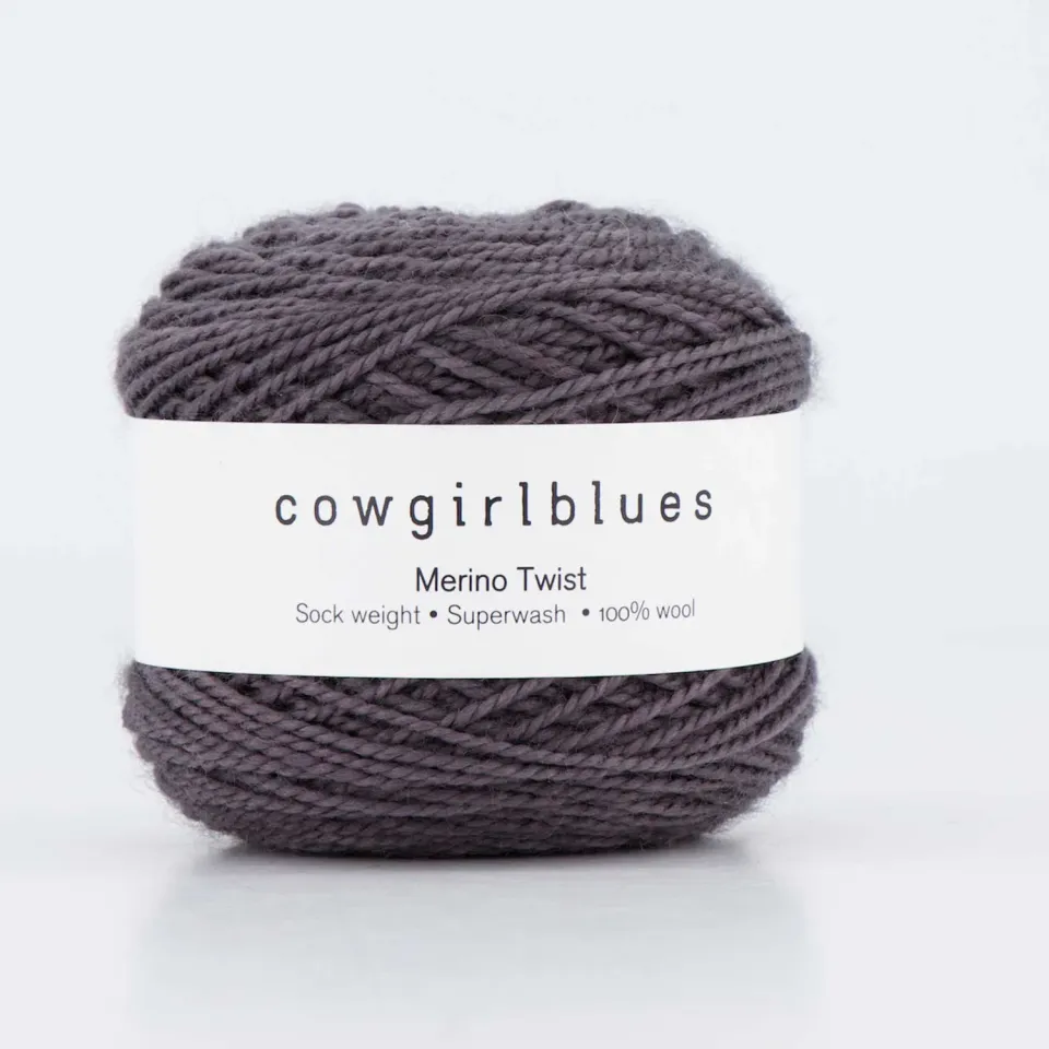 Cowgirlblues Merino Twist Charcoal Strickgarn 50g