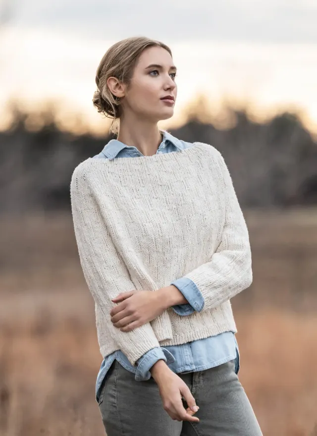 Blue Sky Fibers Classic Series Shady Hollow Sweater Strickanleitung
