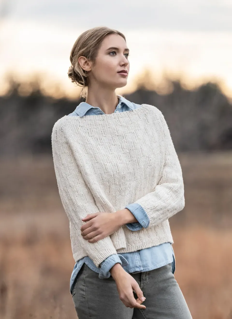 Blue Sky Fibers Classic Series Shady Hollow Sweater Strickanleitung