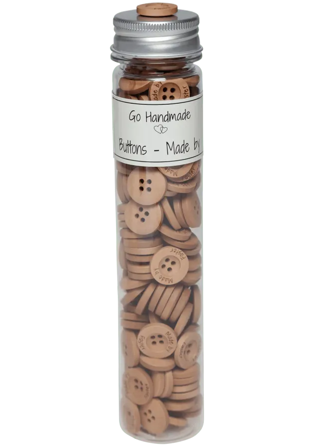 Go Handmade Made by Faster Knöpfe 18mm Flasche