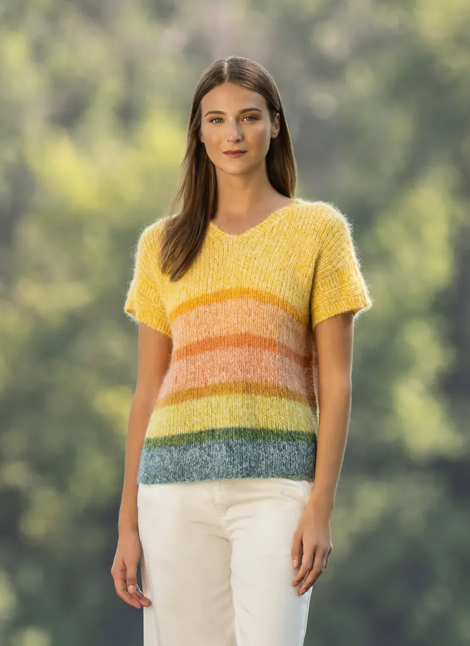 Blue Sky Fibers Classic Series Time For Lime Tee Strickanleitung Sommer