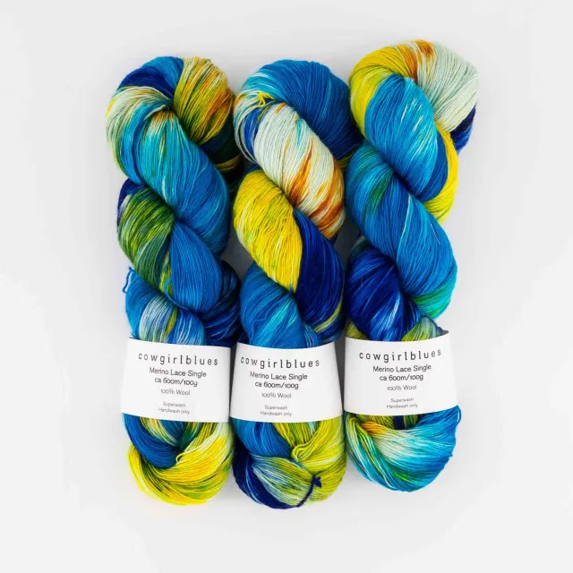 Cowgirlblues Merino Lace Tracy Chapman Lacegarn Neonmix