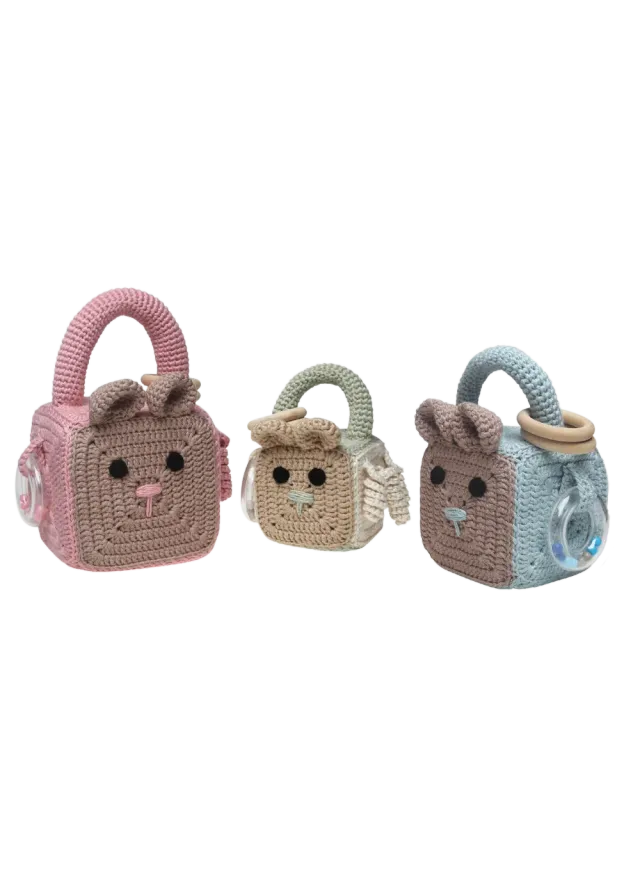 Go Handmade Aktivitätswürfel Teddy Häkelanleitung 3 Größen