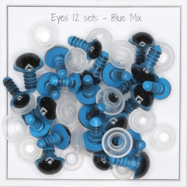 Go Handmade Green Pink Brown Blue Eyes Mix Sicherheitsaugen 12 Sets