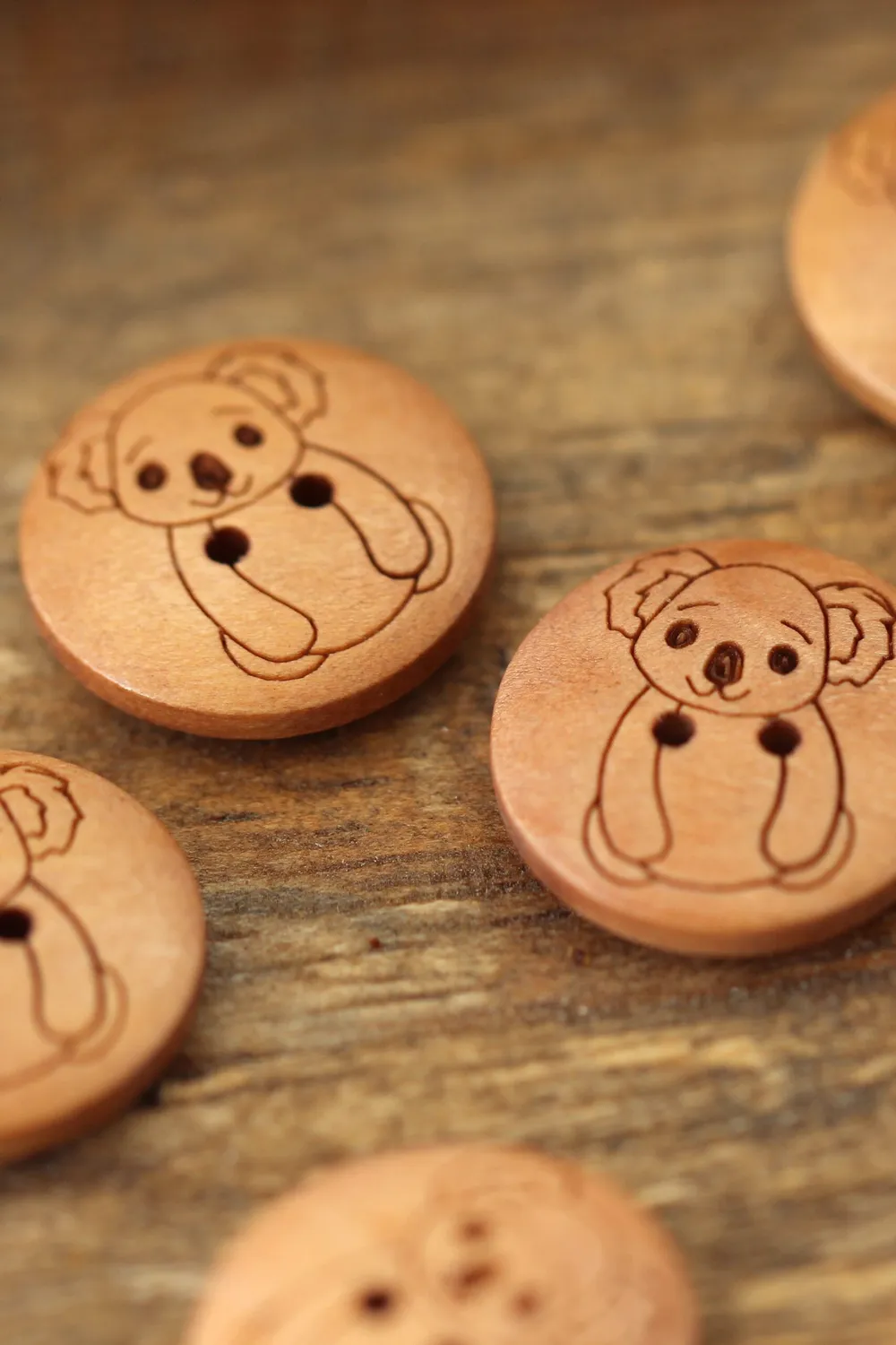 Go Handmade Koala Knöpfe 17 mm Tierknopf für Kinderkleidung