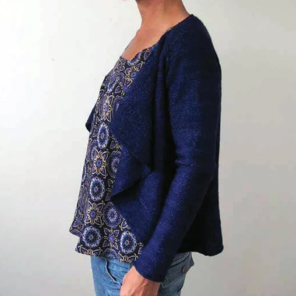 Madelinetosh Fall Away Cardigan Strickanleitung PDF XS-2XL