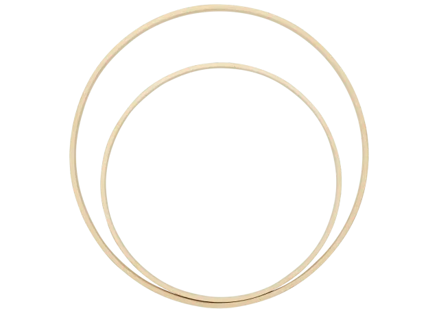 Go Handmade Bamboo Holzringe natur Baby Greifring