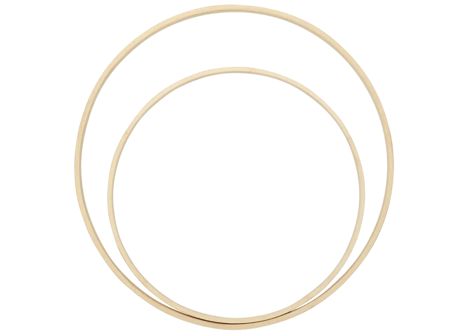 Go Handmade Bamboo Ringe natur Holzringe Baby Greiflinge