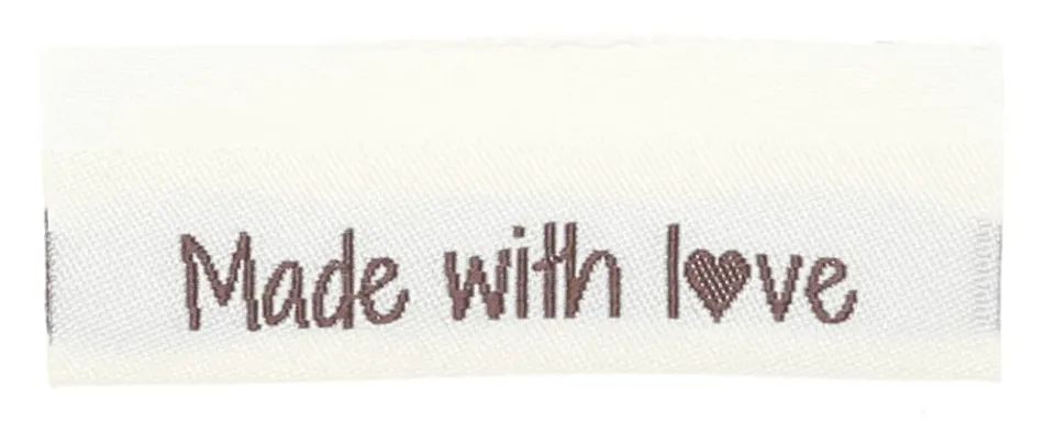 Go Handmade Made with Love Webetiketten 50 mm 10 Stück