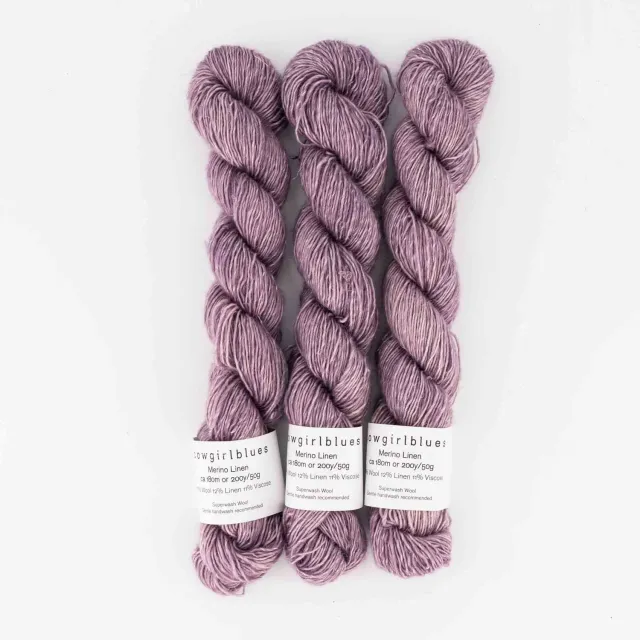 Cowgirlblues Merino Linen 50g Orchid Blush Wolle