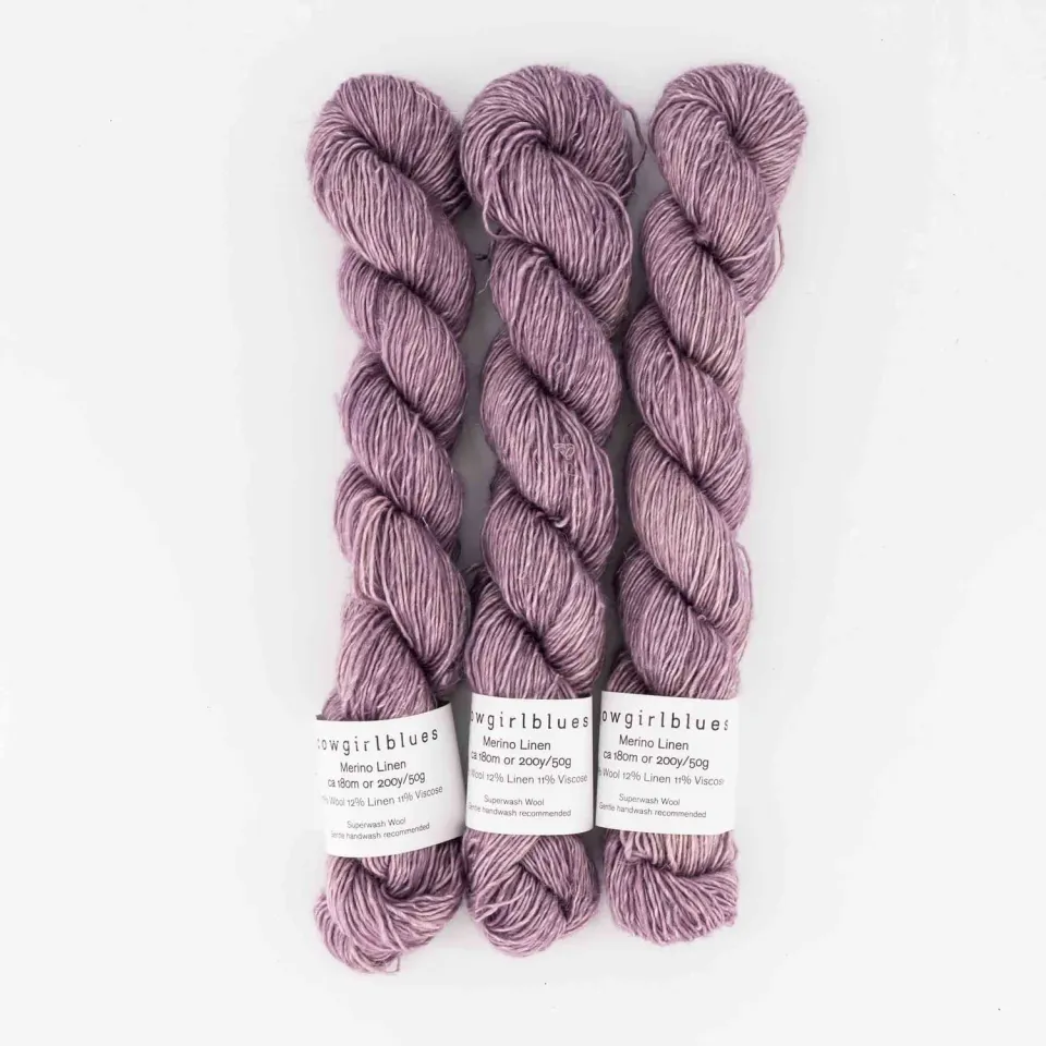Cowgirlblues Merino Linen 50g Orchid Blush Wolle