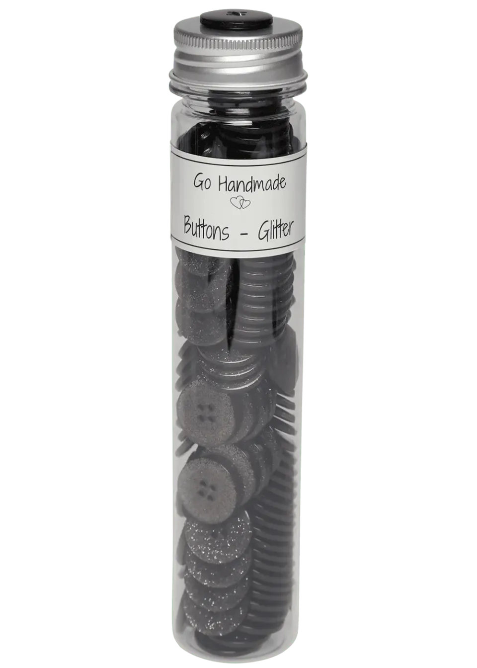 Go Handmade Glitter Sicherheitsaugen 21 mm Schwarz 125 Stk