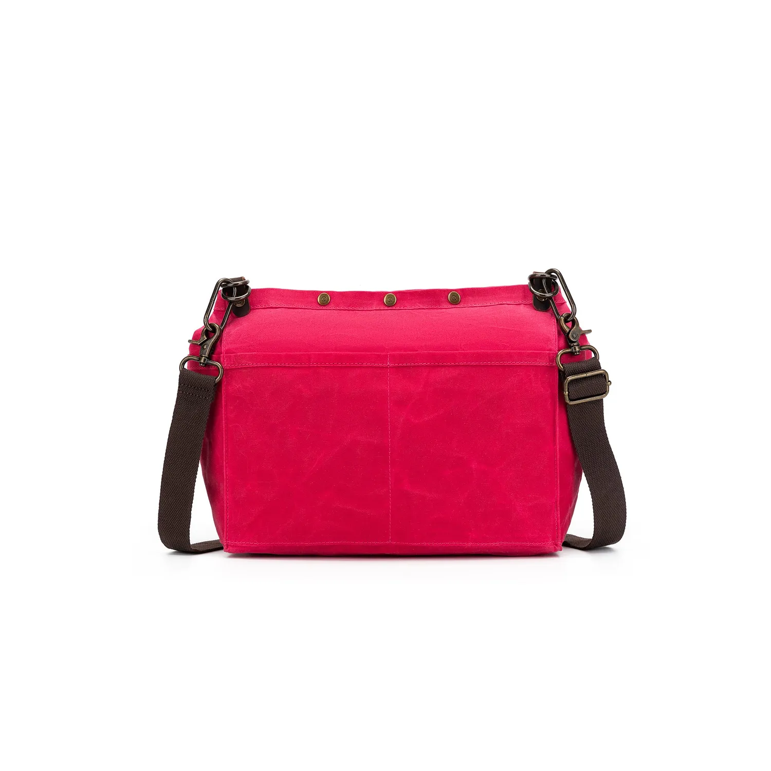 Madelinetosh Maker's Canvas Rucksack Projekttasche Vivid Rose