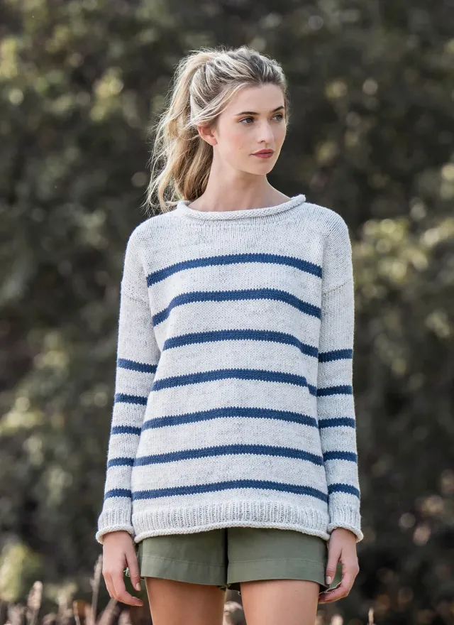 Blue Sky Fibers Painted Sailor Pullover Strickanleitung