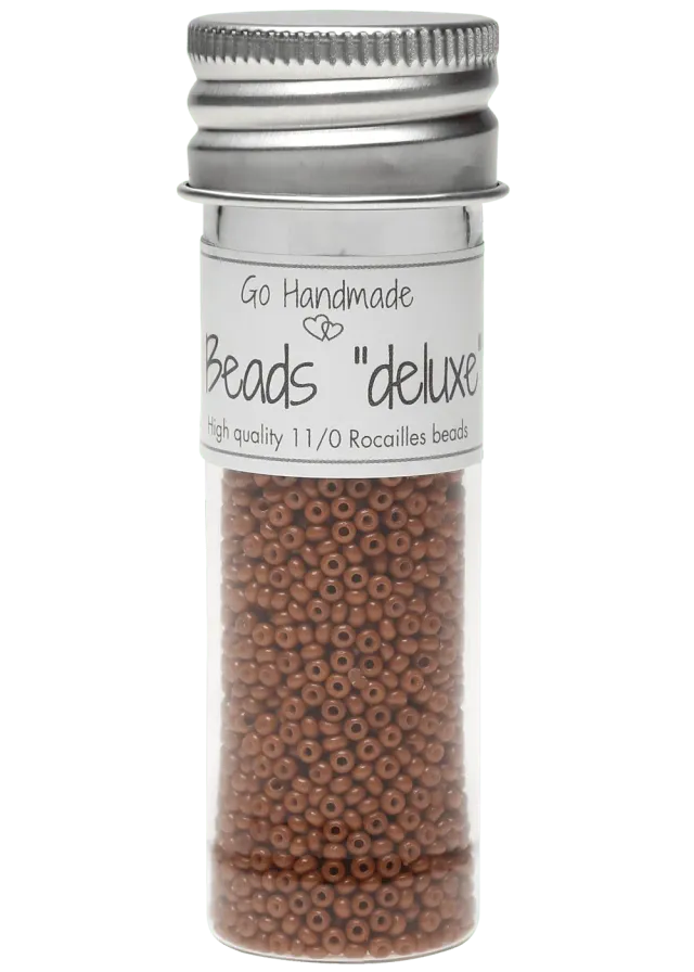 Go Handmade Glass Beads Caramel Glasperlen 30g 2,2mm