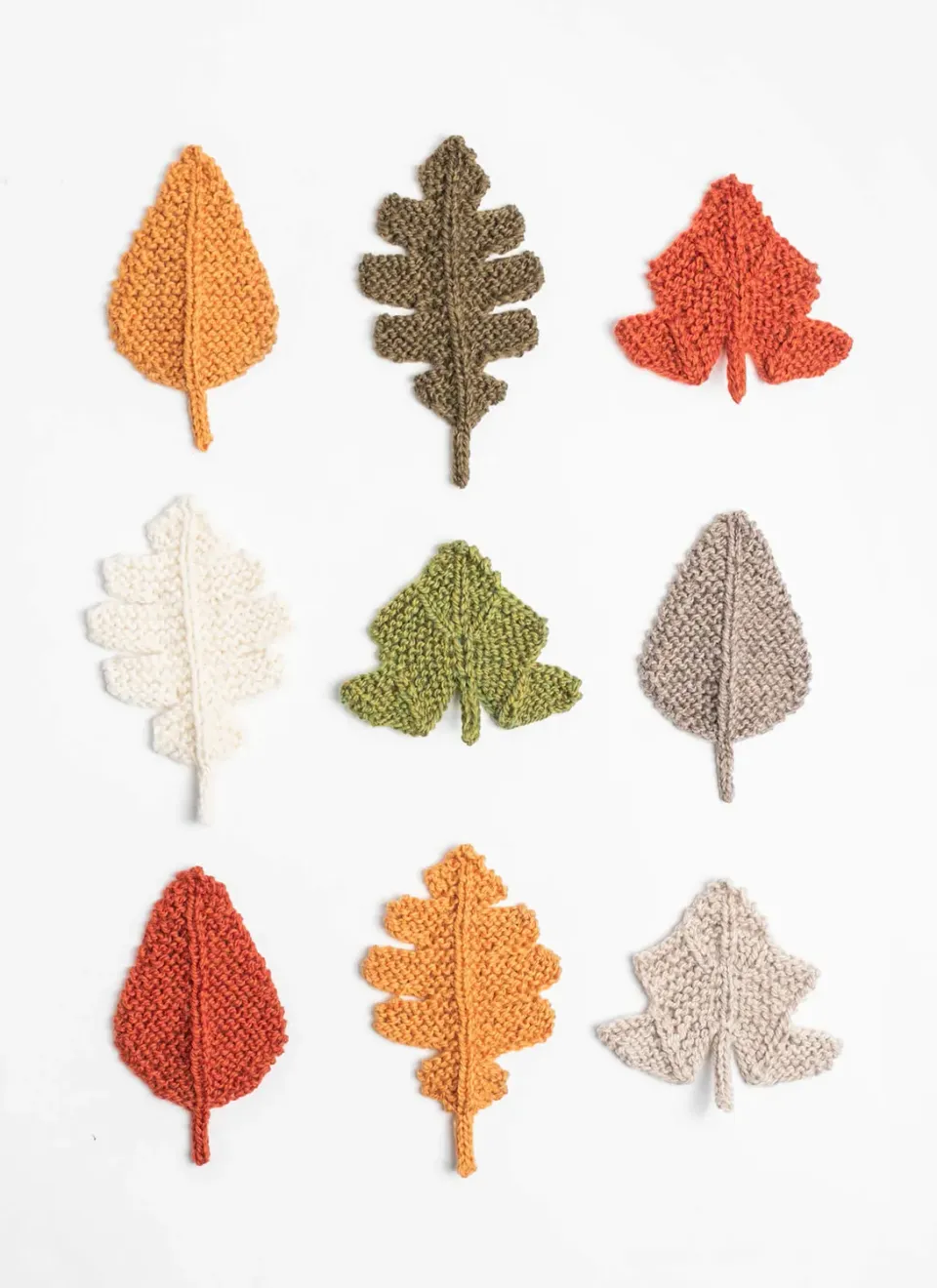 Blue Sky Fibers Fall Leaves Strickanleitung Herbstdeko Gratis