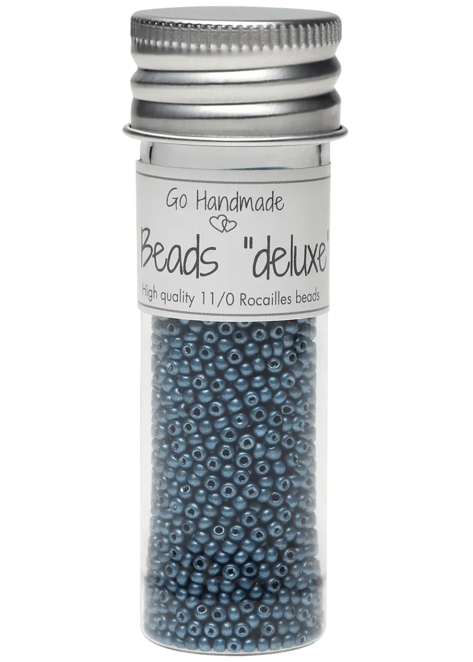 Go Handmade Glasperlen metallic blau 2,2 mm 30 g