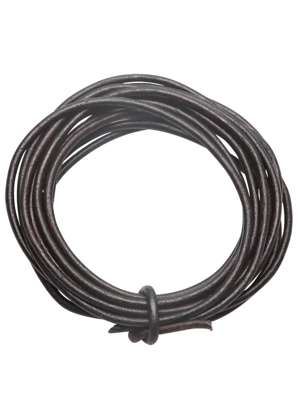 Go Handmade Leather String Lederschnur 2 m Dunkelbraun