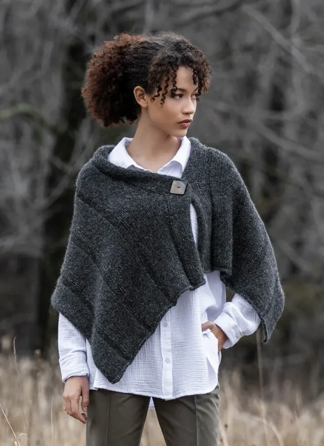 Blue Sky Fibers Sasha Wrap Strickanleitung leicht