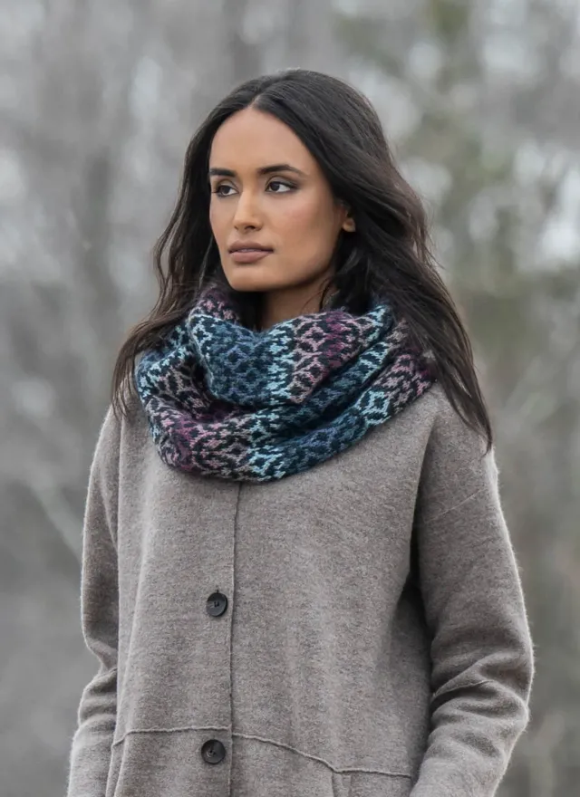 Blue Sky Fibers Classic North Star Cowl Strickanleitung Colorwork